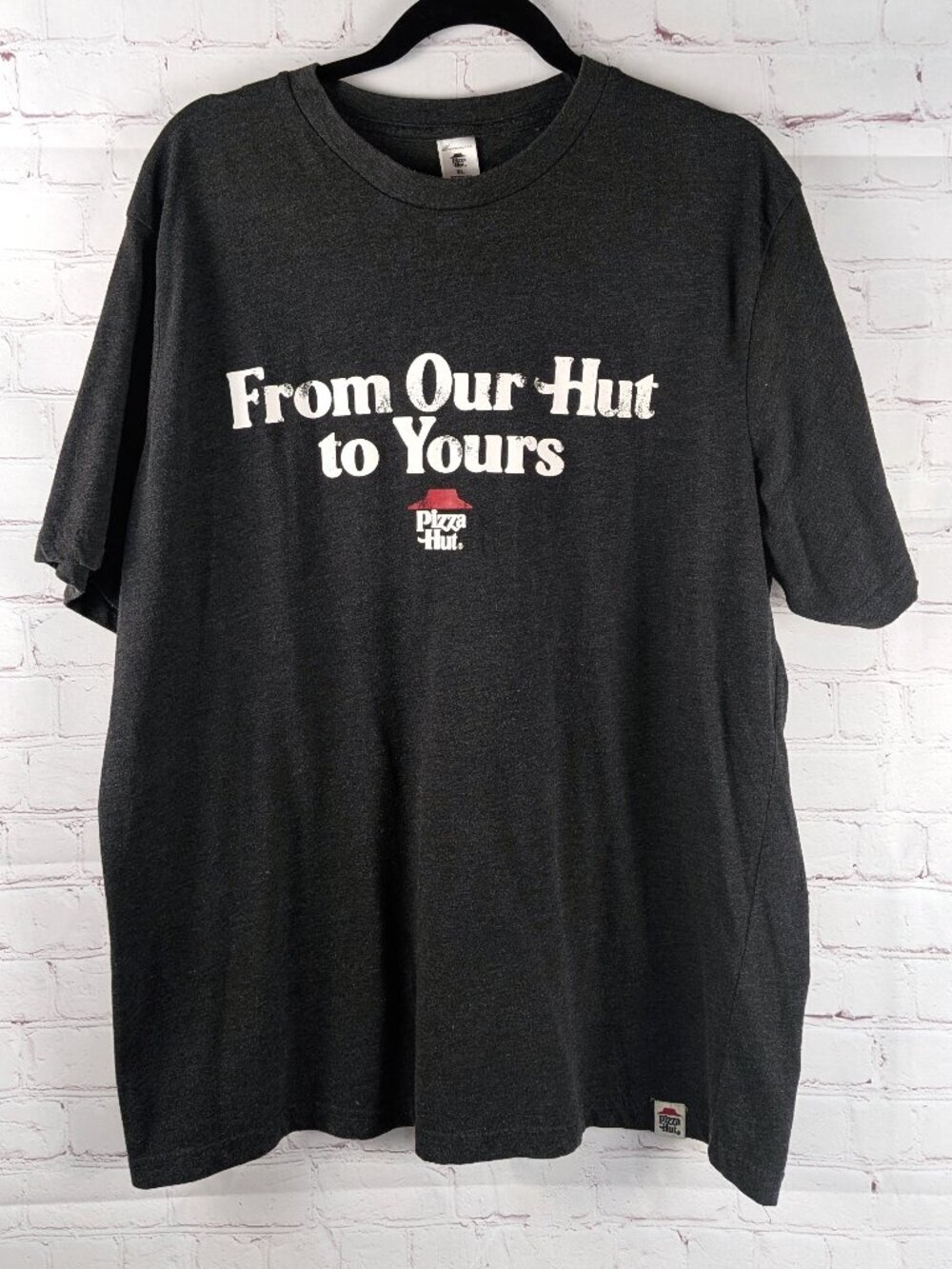 Pizza Hut Vintage Gray Graphic Tee XL